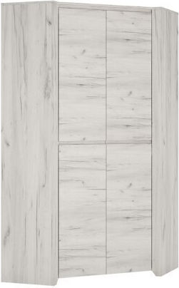Двойна врата Гардероб Ъгъл Salcame 103 Craft White 96x96x191см