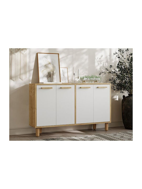 Sideboard Kailua 2542 Wooden Oak, White 120x30x...