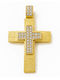 Women's Gold Cross 14K Double Sided