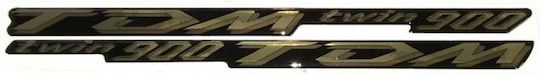 Autocolant Yamaha Tdm 900 Auriu Reliefe Set