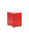 Schublade Büro Berwyn 1521 mit Rollen Red 39x50x60cm