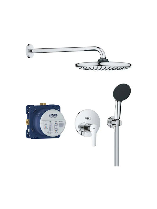 Grohe Μίκτης Μπαταρίας Εντοιχισμού για Ντουζιέρα Ασημί
