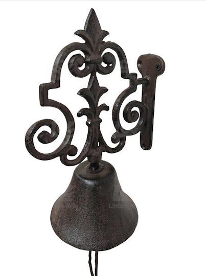Wall Decor Brown Made of Metal 24.5x11x15.5cm 2 Pieces