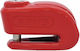 Abus Motorcycle Disc Brake Lock with Alarm & 10mm Pin in Red