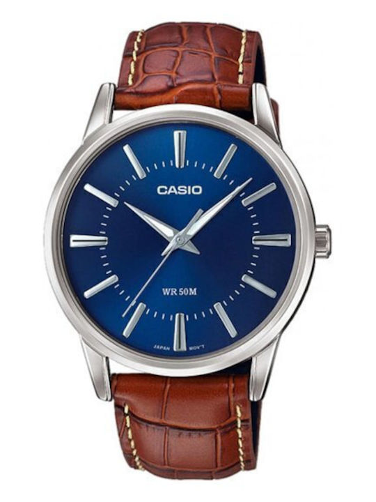Casio Standard Ανδρικό Ρολόι Μπαταρίας με Καφέ ...