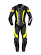 Leather Riding Suit Spidi Laser Pro Perforated 1pc Black Fluo Yellow