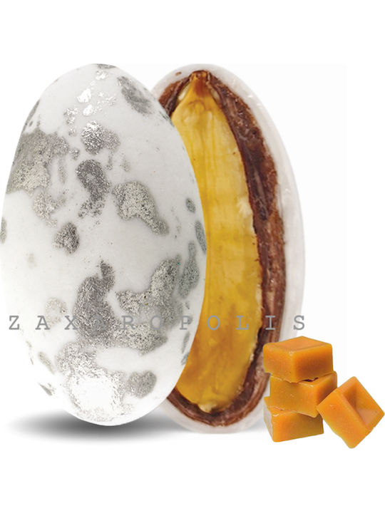 Zaxaropolis Κουφέτα Αμυγδάλου My Choco σε Σχήμα Κλασικό με Γεύση Καραμέλα Ασημί 1000gr