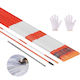 Vevor Garden Fencing Supplies Steel 20 Pieces Orange