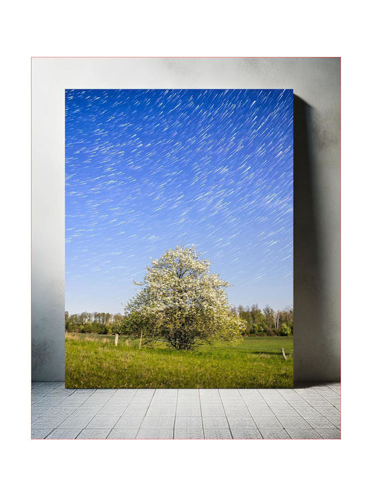 Πίνακας Tree Under Starry Night Sky Δέντρο Κάτω Έναστρο Νυχτερινό Ουρανό 100x150