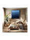 Πίνακας Deep Blue Sea Βαθύ Γαλάζιο Θάλασσα 120x120