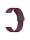 Curea Silicon Leopard Pattern Magnetic Negru Închidere Garmin Vivoactive 4S Vivomove 3S Wine Red