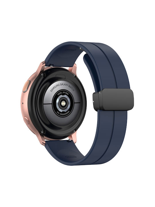Кайшка Силиконов Черен Закопчаване Garmin Venu 2s Venus 3s Midnight Blue