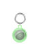 Θήκη Σιλικόνης Airtag Crystal Clear Shockproof Μπρελόκ Green