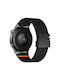Nylon Strap Parachute Buckle Amazfit Balance 46mm/amazfit Active Edge 46mm/amazfit Falcon Black