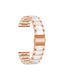 Dual-color Metal Resin Strap Xiaomi Redmi Watch 5 Active Xiaomi Redmi Watch 5 Lite 48mm Rose Gold+Pearl White