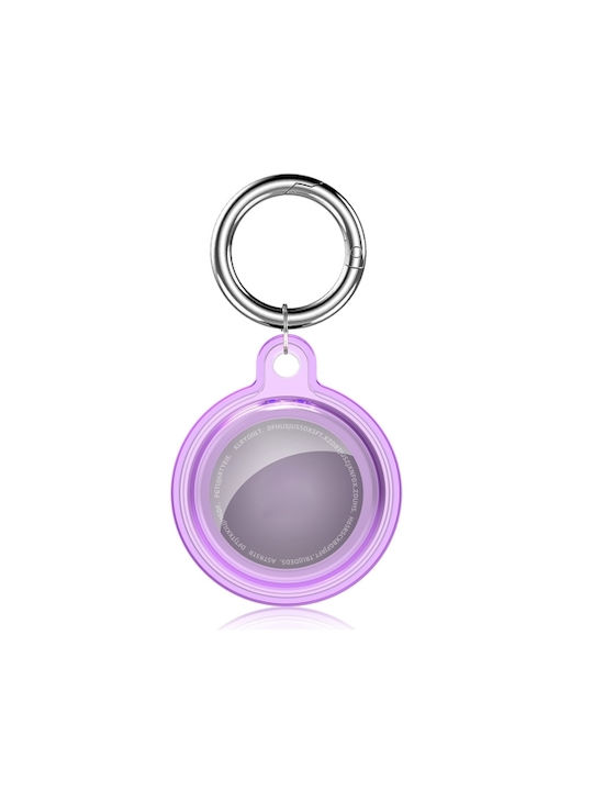 Husă Silicon Airtag Crystal Clear Shockproof Breloc Mov