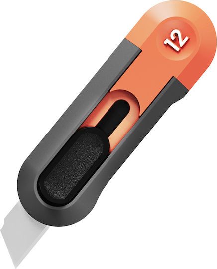 Deli Folding Knife with Blade Width 12mm Gray