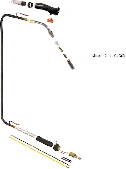Cutting Nozzle Cucrzr D1.2mm Tweezers Mig N40 & Nw501 660133