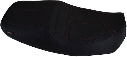 Κάλυμμα Σέλας Suzuki Gsx 1400 2001-2008 Μαύρο Κόκκινες Ραφές