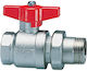 Butterfly Ball Valve Full Bore 1/2" Male-Female Connector Cim 346 Cimberio