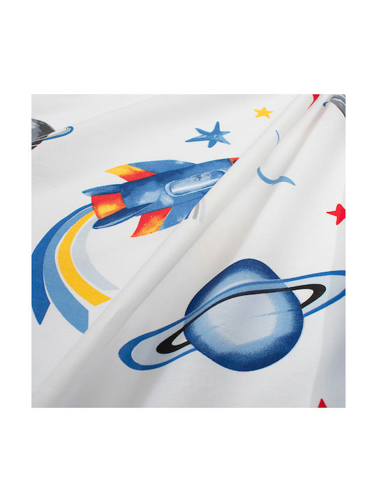 Dimcol Space Baby Sheet Cradle Cotton Blue 80x1...