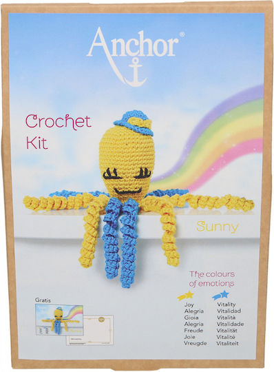 Creative Crochet Kit Ren Ursuleț Set De Crăciun Fir Umplutură Instrucțiuni Croșetă Anchor Creativa Fino