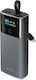 SBS Power Bank 10000mAh 20W cu Port USB-A și Port USB-C Livrarea energiei Gri