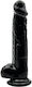 Loving Joy Realistisches Dildo mit Hoden Schwarz
