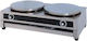 Lappas Double Commercial Electric Crepe Maker 6kW with Ø40cm Heating Plate