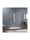 Karag Walkin 3 Σταθερό Πλαϊνό Ντουζιέρας 168x200cm Clear Glass Black