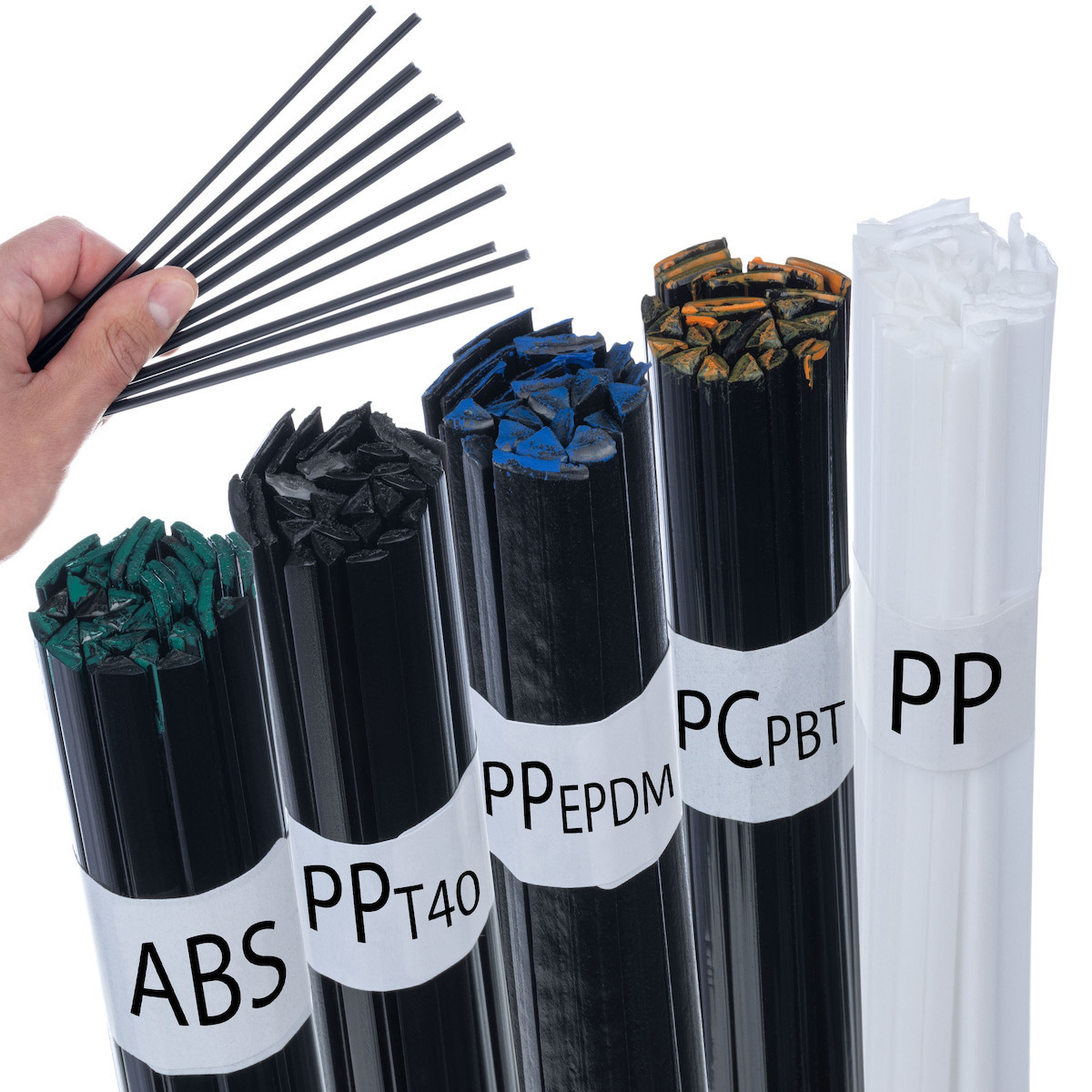 Kunststoff-Schweißstäbe Starter-Set – 115 Stück Für Verschiedene Materialien Wie ABS, PP, PA & Mehr