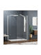 Karag Walkin 2 Σταθερό Πλαϊνό Ντουζιέρας 170x200cm Clear Glass White