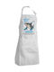 Koupakoupa Tralalero Tralala Ποδιά Κουζίνας Λευκή 22x40cm KP_30874_apron-bbq-adult