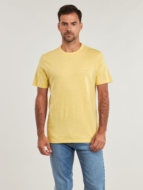 Boss T-shirt Κίτρινο