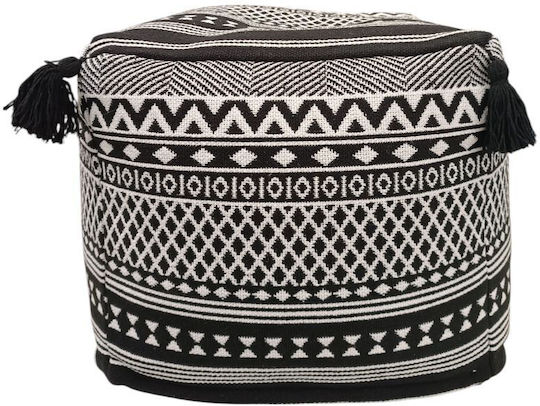 Hocker Weiß-Schwarz 40x40x40cm Hocker Weiß-Schwarz 40x40x40cm