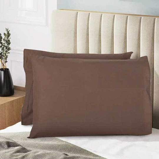 SpitiBazaar Pillowcase Set Coffee 50x70cm.