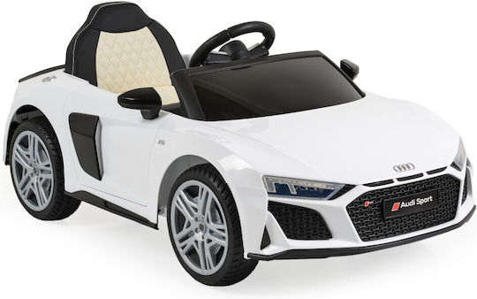 Audi R8 Spyder Cu Un Loc Cu Telecomandă Inspirat 12 Volți Alb Pentru 3+ Ani