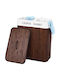 Bakaji Laundry Basket Bamboo Collapsible 100lt with Cap 52x32x63cm Brown