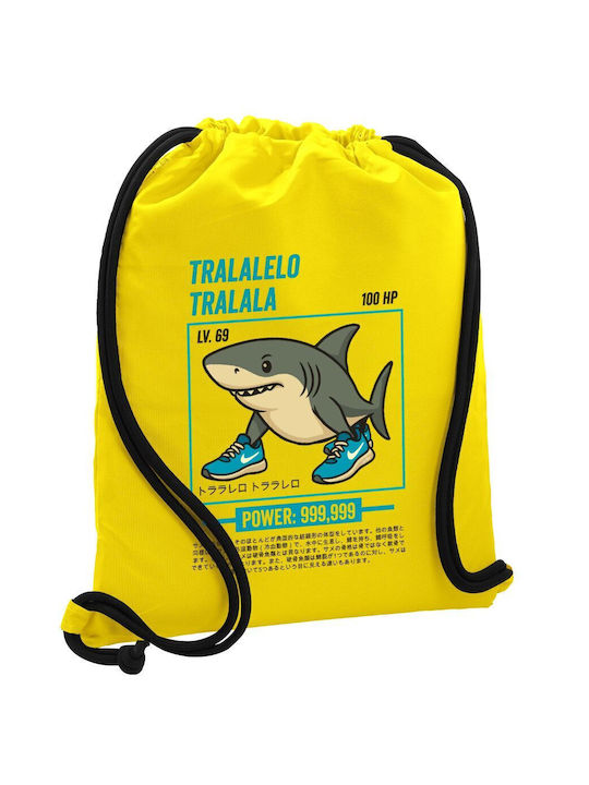 Koupakoupa Tralalero Tralala Gym Backpack Yellow