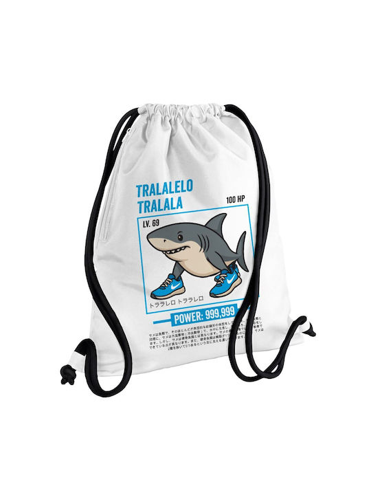 Koupakoupa Tralalero Tralala Gym Backpack White