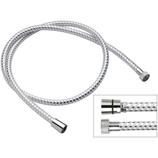 Duschschläuche Badewannen-Dusche Atoxisches Pvc Chrom Weiß 150cm 332cn150 Remer Duschschläuche Badewannen-Dusche Atoxisches Pvc Chrom Weiß 150cm 332cn150 Remer