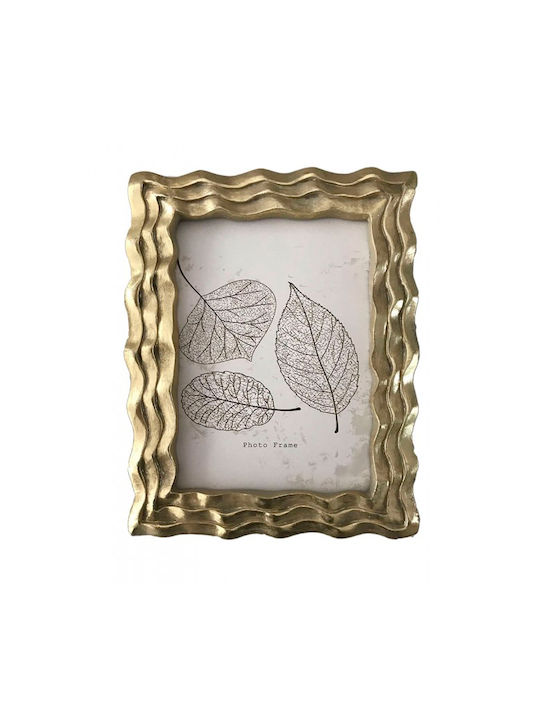 Karvounis Kunststoff Fotorahmen mit Goldenem Rahmen
