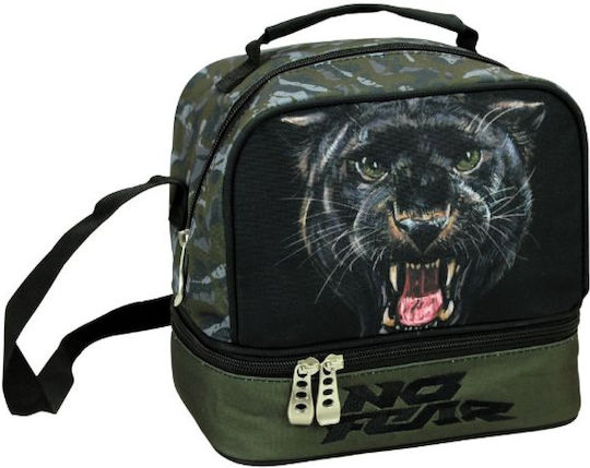 No Fear School Insulated Food Case 4.5lt Green 20 x 15 x 21cm