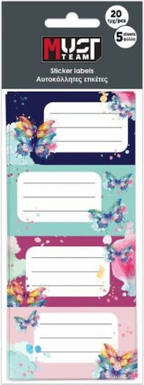 Must Team Notebook Labels 20pcs