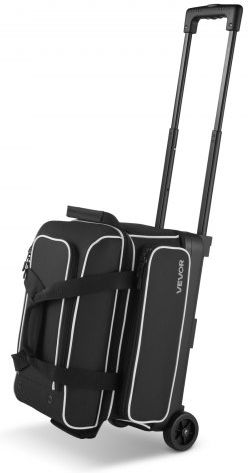 Vevor 2 Bälle Bowling Tasche Räder Doppel Roller Bowling Tasche Schuhfach