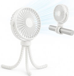 Techsuit Baby Kinderwagen Ventilator Vp1 Tragbarer Vier Geschwindigkeiten 360° Flexibles Stativ Clip 4000mAh Weiß Vp1 Techsuit Baby Kinderwagen Ventilator Vp1 Tragbarer Vier Geschwindigkeiten 360° Flexibles Stativ Clip 4000mAh Weiß Vp1