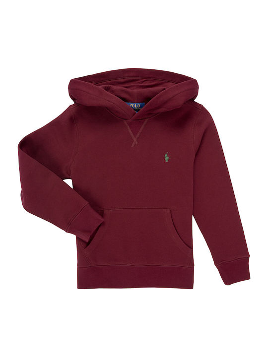 Ralph Lauren Детски Суичър с Качулка Бордо