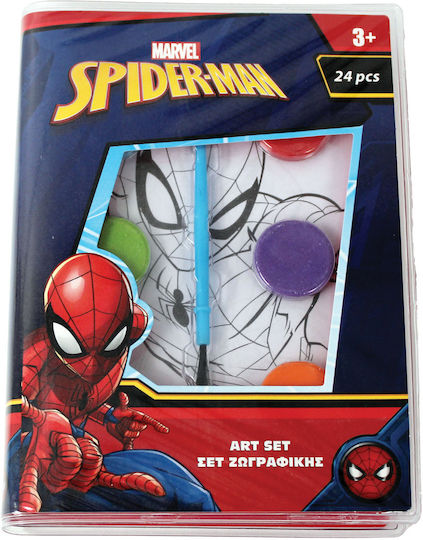 Σχολικό Σετ Ζωγραφικής 24 Τεμαχίων Spiderman 337-08742 Gim