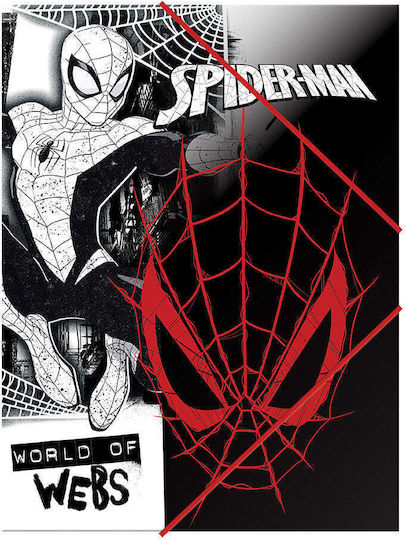 Gim Φάκελος με Λάστιχο και Αυτιά για Χαρτί A4 Spiderman
