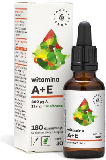 Aura Herbals Witamina A + E Мултивитамин за Кожата & Антиоксидантно действие 30мл